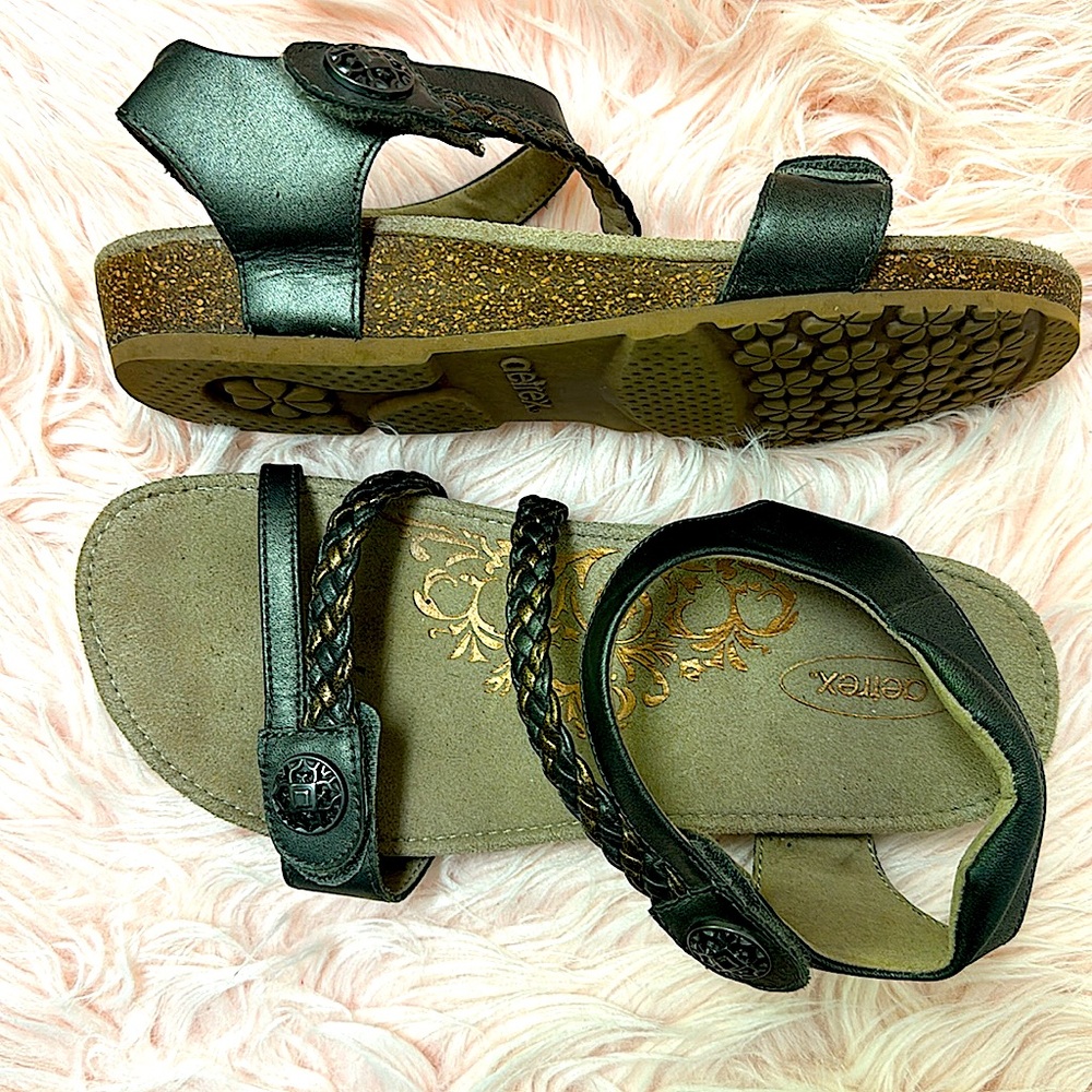 Aetrex Jillian NWOT leather sandals size USA 7.5 /EU 37.5